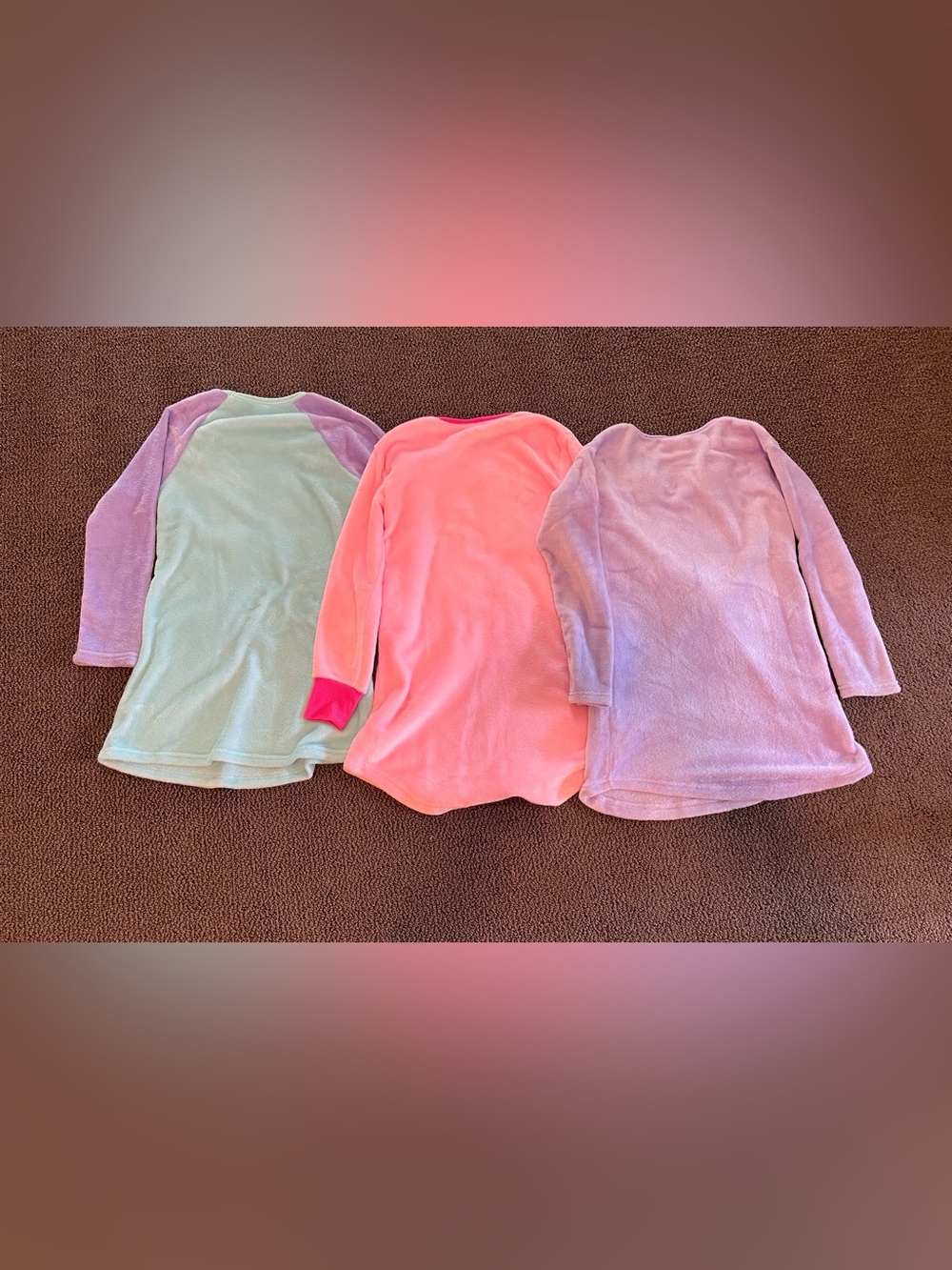 3 pair of cat and unicorn nightgowns, size kids 10-12 - Picture 2 of 3